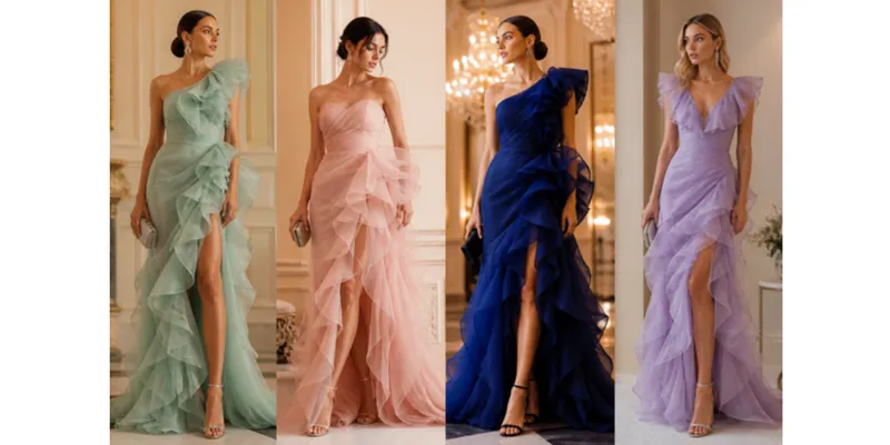 How to Style a Ruffle Organza Gown for Every Formal Occasion
